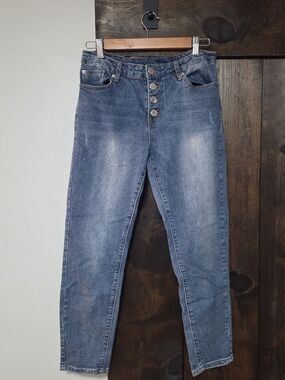 Classic High-Waist Blue Denim Jeans